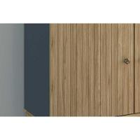 Aparador De Sala Jantar Mb 1062 C- 2 Portas Mel-petroleo - Movelbento - 2