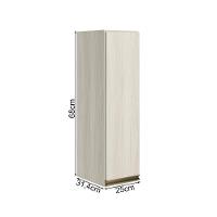 Armario Aereo 1 Porta Mdf 25 Cm Kali 12200 Bianco Toq Bianco Toq Nicioli Bianco Toq Bianco Toq - 6