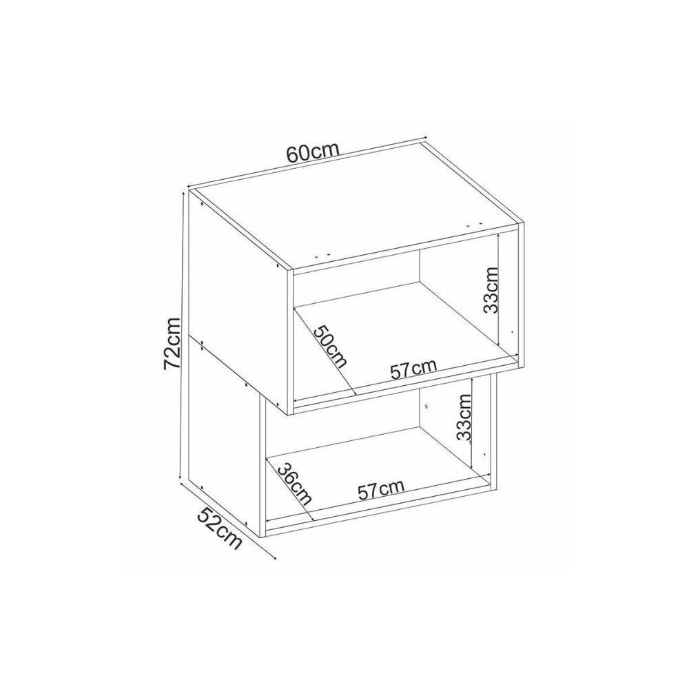 Armário Aéreo P- Cozinha Proença C- 2 Portas Basculante 60cm Nogueira Touch-nude Prime - Demóbile - 3