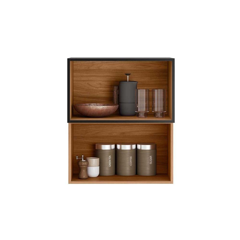 Armário Aéreo P- Cozinha Proença C- 2 Portas Basculante 60cm Nogueira Touch-nude Prime - Demóbile - 5