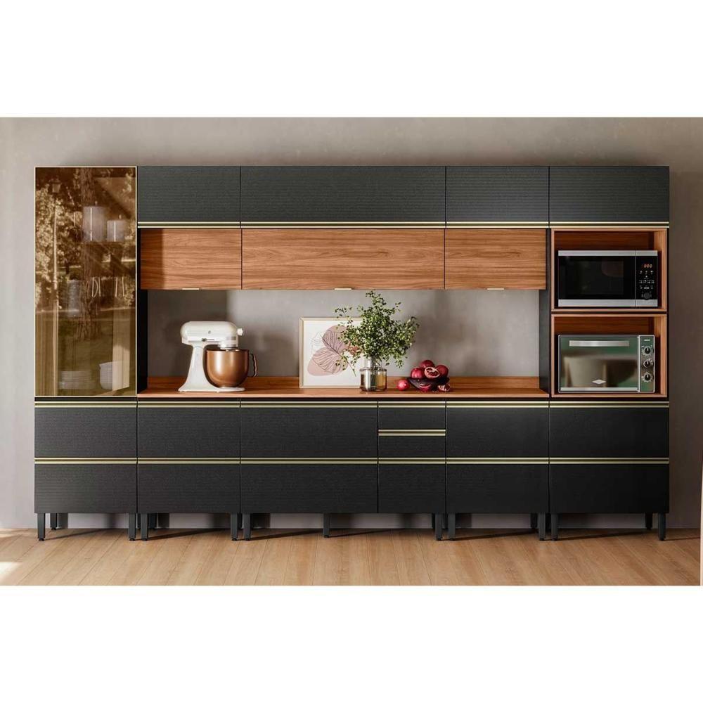 Armário Aéreo P- Cozinha Proença C- 2 Portas Basculante 60cm Nogueira Touch-nude Prime - Demóbile - 7