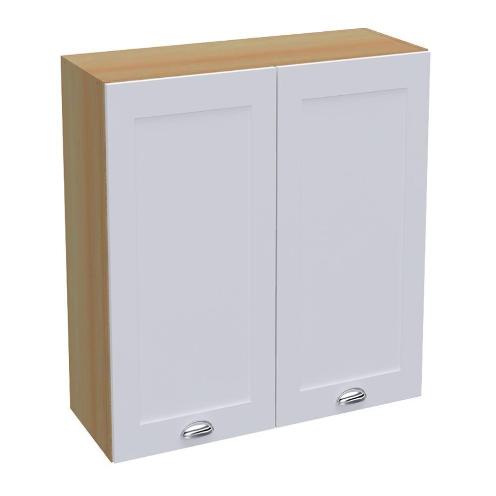 Armario Aereo 2 Portas 80 Cm Cd681 Branco Dtall Branco - 1