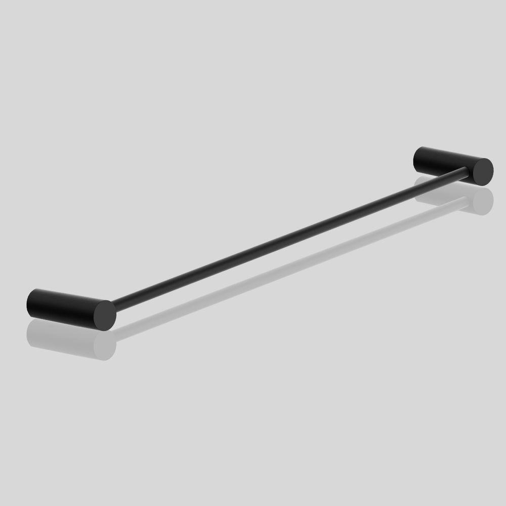 Porta Toalha Toalheiro De Rosto Para Banheiro Preto Fosco Orion 60cm - 3