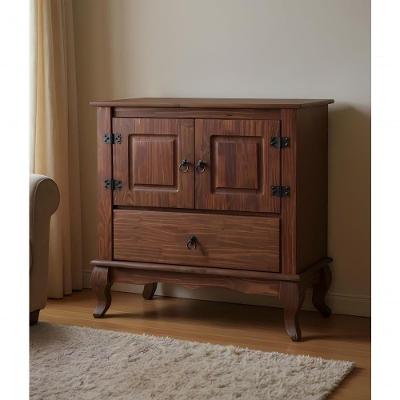 Balcão Rústico Madeira Maciça 2 Portas Clássico - Imbuia