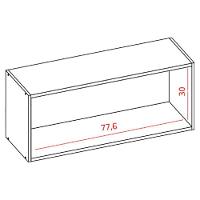 Armario Aereo 120 Cm E Armario Aereo Basculante 80 Cm Cinamomo Branco Armoveis Cinamomo Branco - 5