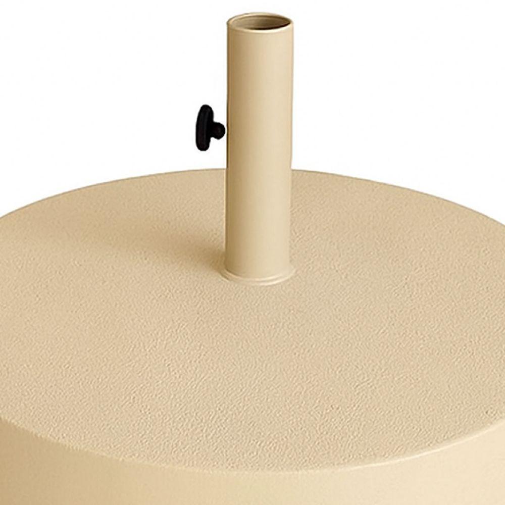 2 Espreguiçadeiras Alumínio + Ombrelone Piscina Praia Lazer Bege Claro - 7