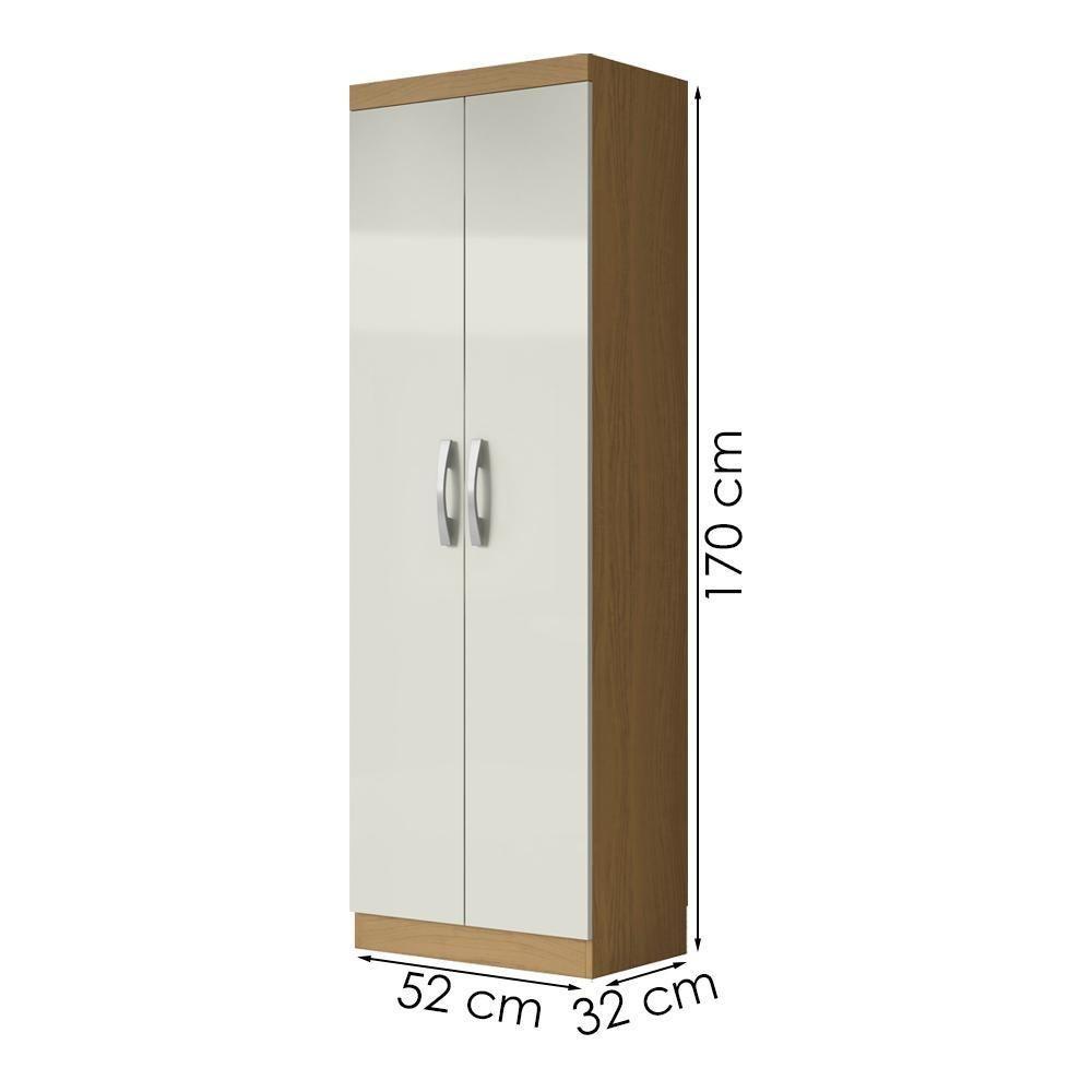 Armario Multiuso 2 Portas 172x61 Cm New Atacama Off White Armoveis Atacama Off White - 3