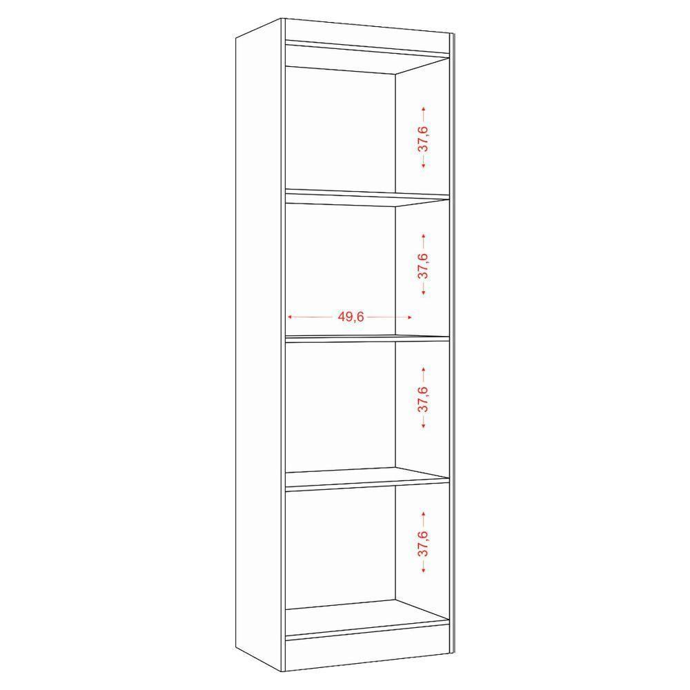 Armario Multiuso 2 Portas 172x61 Cm New Atacama Off White Armoveis Atacama Off White - 4