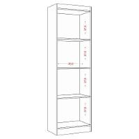 Armario Multiuso 2 Portas 172x61 Cm New Atacama Off White Armoveis Atacama Off White