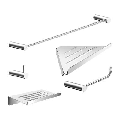 Kit Acessórios Para Banheiro Alto Brilho 5 Peças Grego Metal 2102or