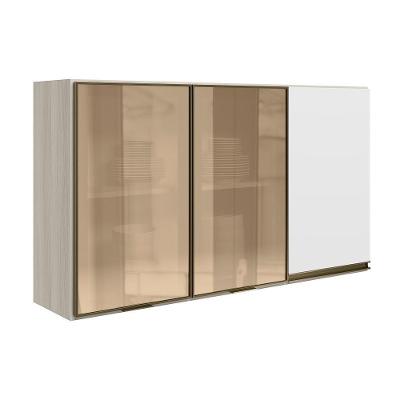 Armario Aereo 3p Vid Mdf 120cm Kali 1219764 Bianco Toq Branco Uv Nicioli Bianco Toq Branco Uv