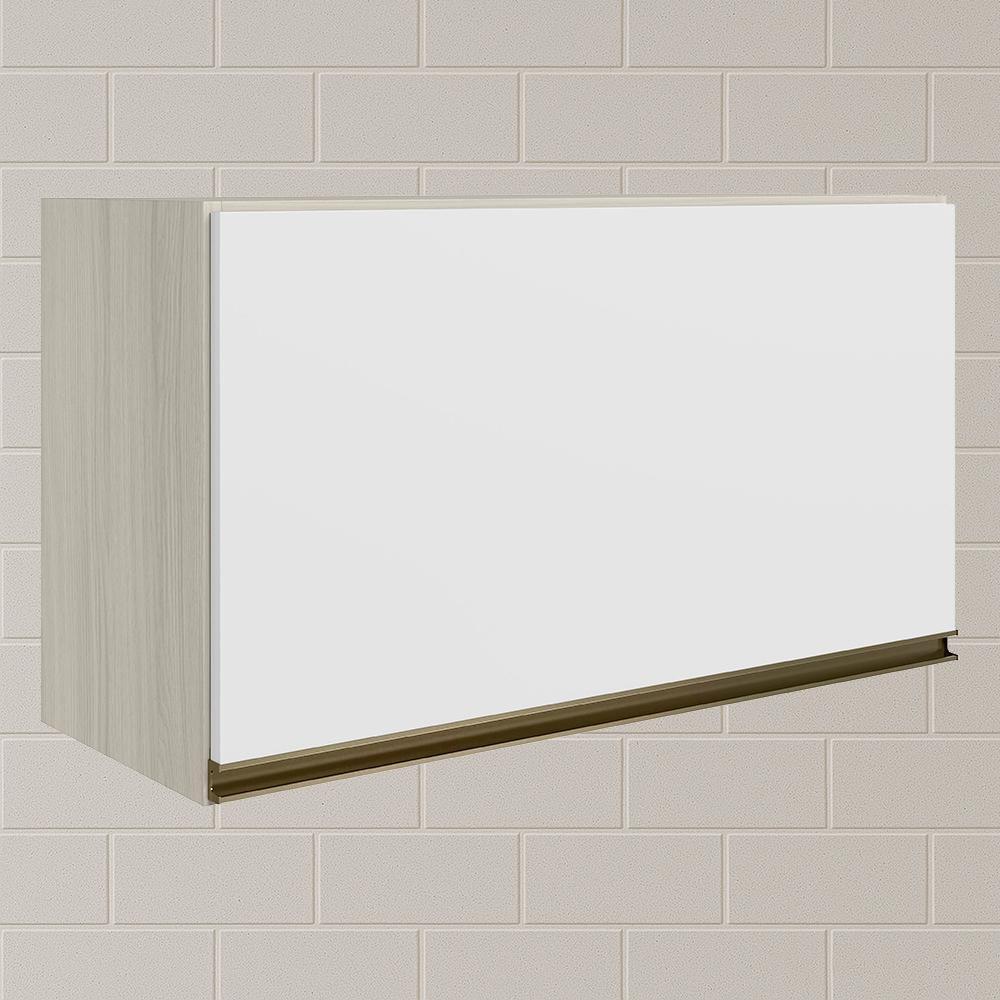 Armario Aereo Basc Mdf 60 Cm Kali 16337 Bianco Toq Branco Uv Nicioli Bianco Toq Branco Uv - 2