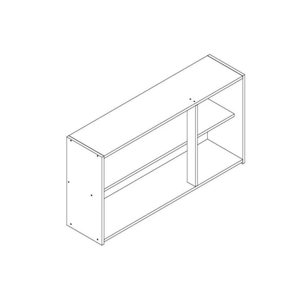 Armário Aéreo Cozinha Modulado Rebeca C- 3 Portas 120cm Mel - Movelbento - 2