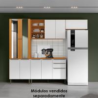 Armario Aereo E Balcao Com Tampo 120 Cm Cinamomo Branco Armoveis Cinamomo Branco - 8