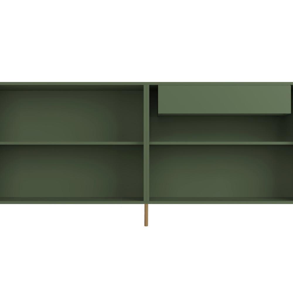 Buffet Para Sala De Jantar 4 Portas 1 Gaveta Pés Industrial Dourado Naim I03 Musgo - Lyam - 6