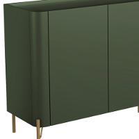 Buffet Para Sala De Jantar 4 Portas 1 Gaveta Pés Industrial Dourado Naim I03 Musgo - Lyam - 8