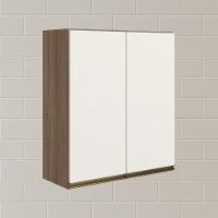 Armario Aereo 2 Portas Mdf 70 Cm Kali 12208 Carvalho Toq Off White Cetim Nicioli Carvalho Toq Off White Cetim - 6