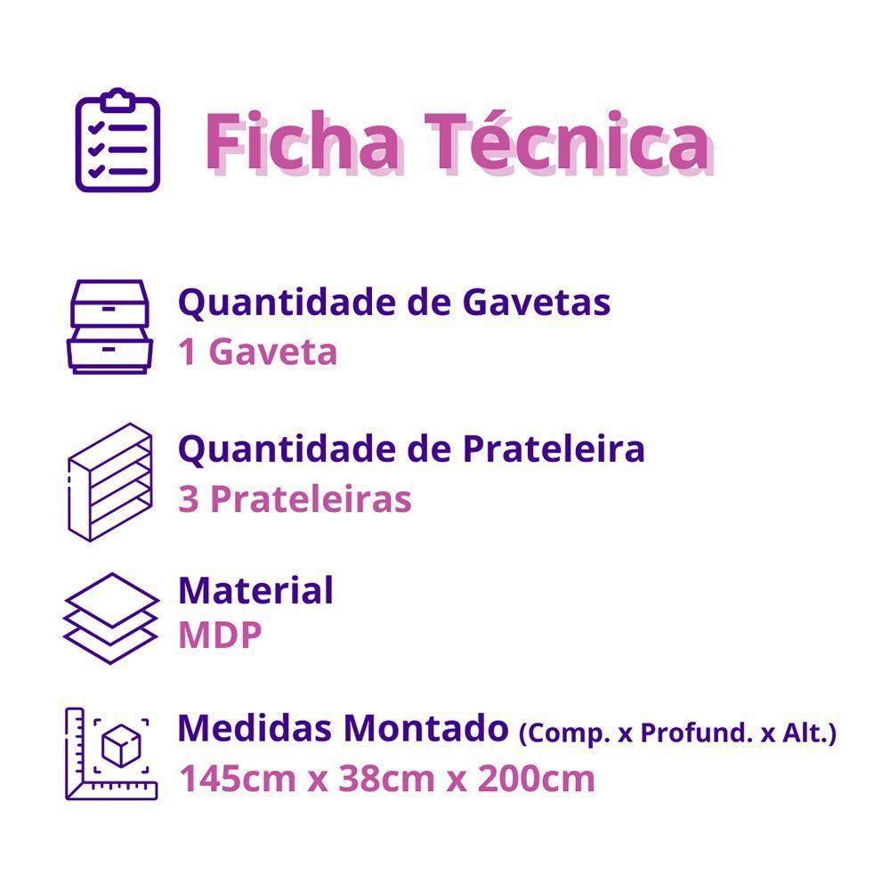 Armário Cozinha Naya 6 Pts 1gvt Nicho Decorativo Mobilihouse Off White Acetinado/cinamomo - 4