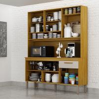 Armário Cozinha Naya 6 Pts 1gvt Nicho Decorativo Mobilihouse Off White Acetinado/cinamomo - 7