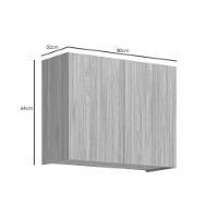 Armário De Cozinha Modulado Rebeca C- 2 Portas 80cm Mel - Movelbento - 2