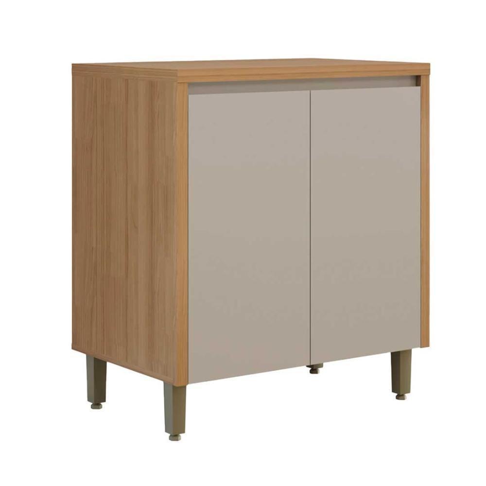 Balcão Cozinha Pequeno 2 Portas 80cm Jequitibá/gris - 2