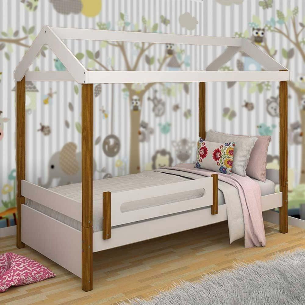 Cama Casa Eliz Branco/mel C/ Colchão - 1