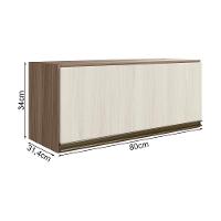 Armario Aereo Basc Mdf 80 Cm Kali 16341 Carvalho Toq Bianco Toq Nicioli Carvalho Toq Bianco Toq - 5