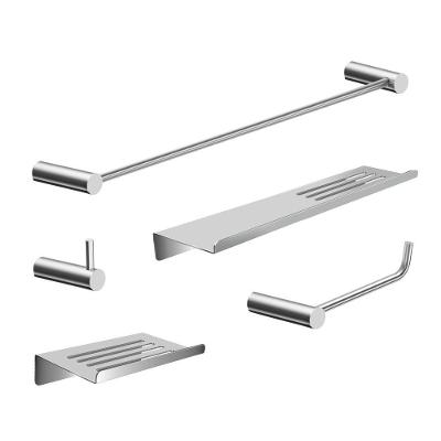 Kit Acessórios Para Banheiro Escovado 5 Peças Grego Metal 2102or