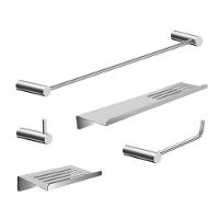 Kit Acessórios Para Banheiro Escovado 5 Peças Grego Metal 2102or - 1