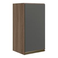 Armario Aereo 1 Porta Mdf 35 Cm Kali 16089 Carvalho Toq Chumbo Nicioli Carvalho Toq Chumbo - 1