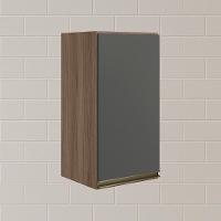 Armario Aereo 1 Porta Mdf 35 Cm Kali 16089 Carvalho Toq Chumbo Nicioli Carvalho Toq Chumbo - 6