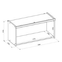 Armário Aéreo Cozinha Modulado Allure C- 1 Porta Basculante 80cm Jequitiba-gris Fosco - Linea Brasil - 2