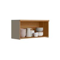 Armário Aéreo Cozinha Modulado Allure C- 1 Porta Basculante 80cm Jequitiba-gris Fosco - Linea Brasil - 6