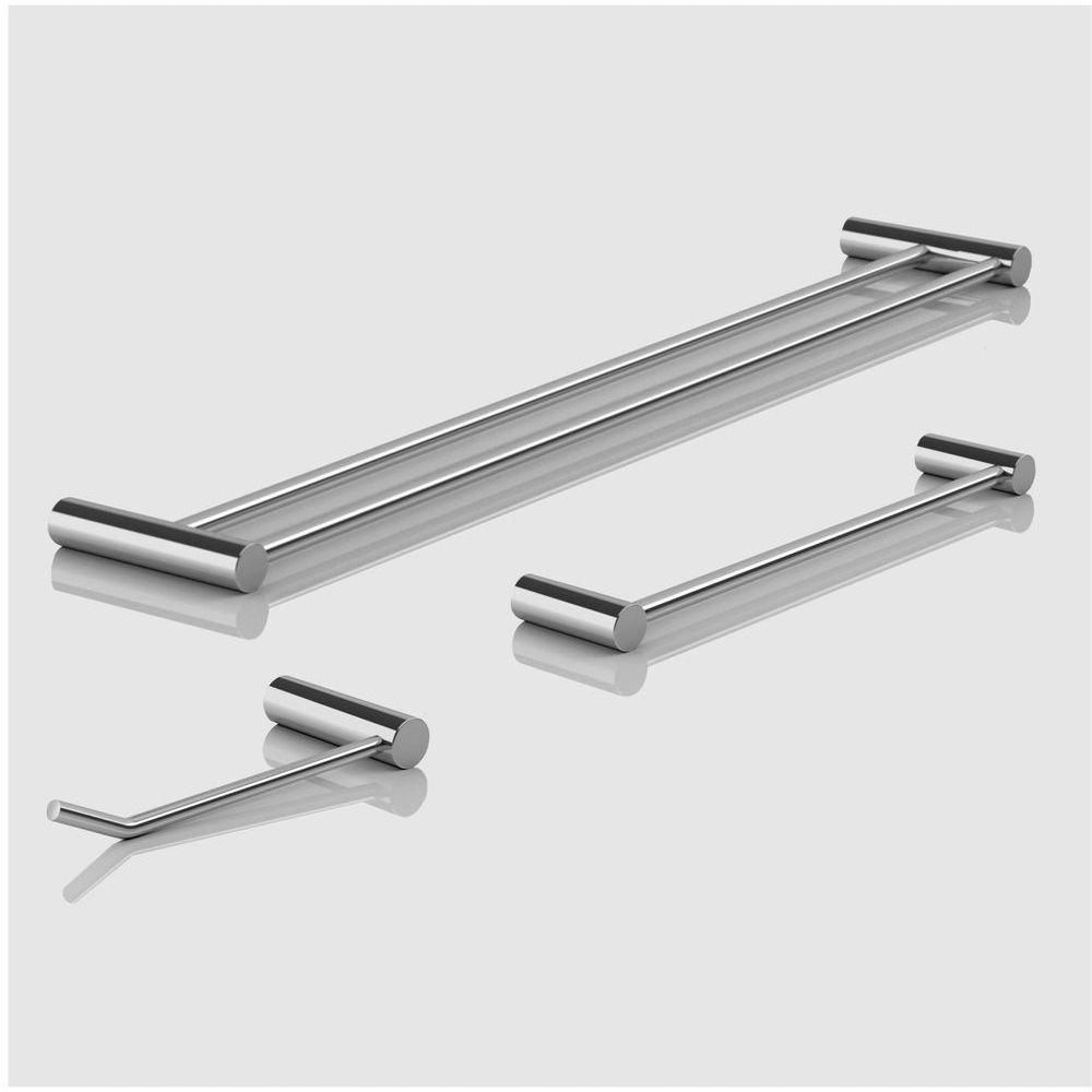 Kit Acessórios Para Banheiro Escovado 3 Peças Grego Metal 2040or - 3