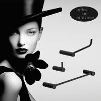 Kit Acessório Banheiro Preto Fosco 3 Peças Grego Metal 2030or - 2