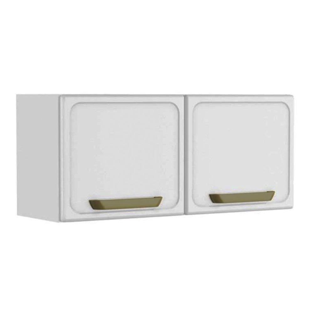 Armário Aéreo Cozinha Modulado Bella C- 2 Portas 80cm Branco - Bertolini - 1