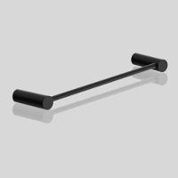 Porta Toalha Toalheiro De Rosto Para Banheiro Preto Fosco Orion 30cm - 3