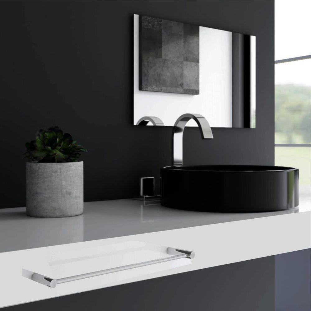 Porta Toalha Toalheiro De Rosto Para Banheiro Escovado Orion 60cm - 4