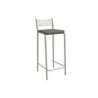 Banqueta Sala De Jantar Gênova 1b705nk Aço 1 Un Niquel-linho Escuro - Kappesberg - 1