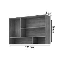 Armário Aéreo P- Cozinha Celeste C- 2 Portas 120cm Cinamomo-off White - Mgm - 2