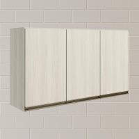 Armario Aereo 3 Portas Mdf 120 Cm Kali 12197 Bianco Toq Bianco Toq Nicioli Bianco Toq Bianco Toq - 2