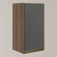 Armario Aereo 1p Mdf 40 Cm Kali 12202 Carvalho Toq Chumbo Nicioli Carvalho Toq Chumbo - 2