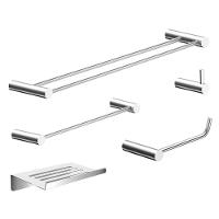 Kit Acessórios Para Banheiro Alto Brilho 5 Peças Grego Metal 2190or - 1