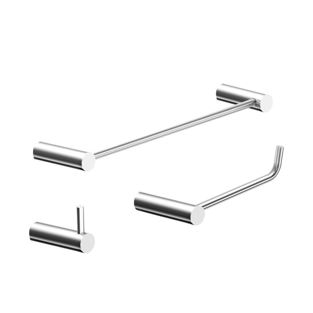 Kit Acessório Banheiro Alto Brilho 3 Peças Grego Metal 2030or - 1