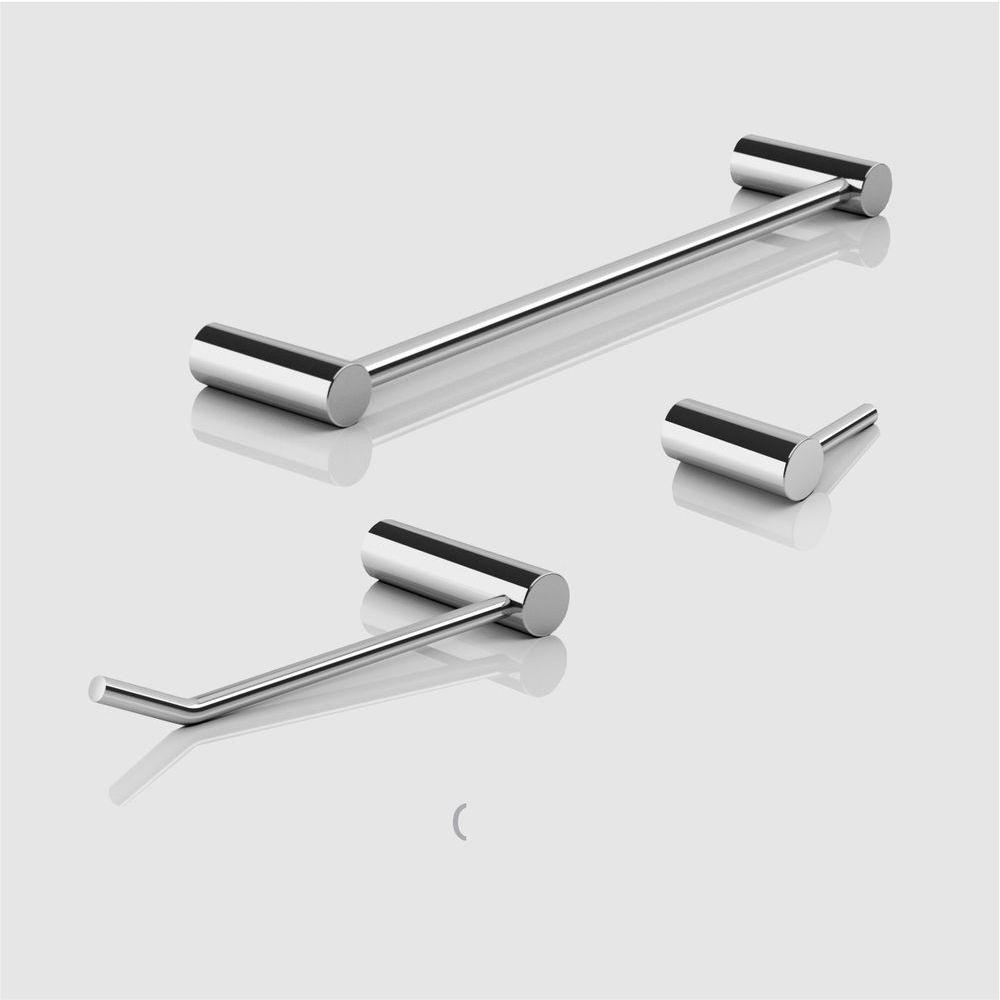 Kit Acessório Banheiro Alto Brilho 3 Peças Grego Metal 2030or - 3