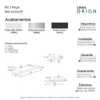 Kit Acessório Banheiro Alto Brilho 3 Peças Grego Metal 2030or - 7