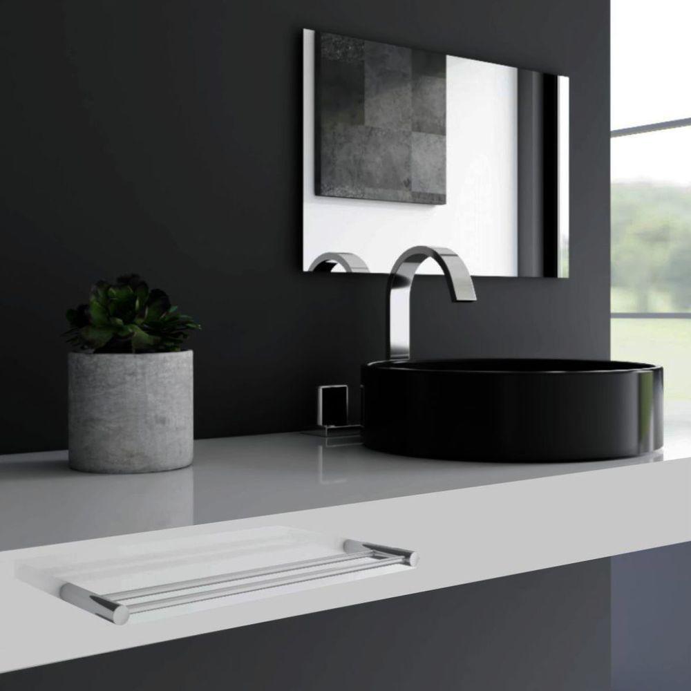 Porta Toalha Toalheiro Duplo Rosto Para Banheiro Escovado Orion 30cm - 4