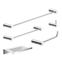 Kit Acessórios Para Banheiro Alto Brilho 5 Peças Grego Metal 2180or - 1