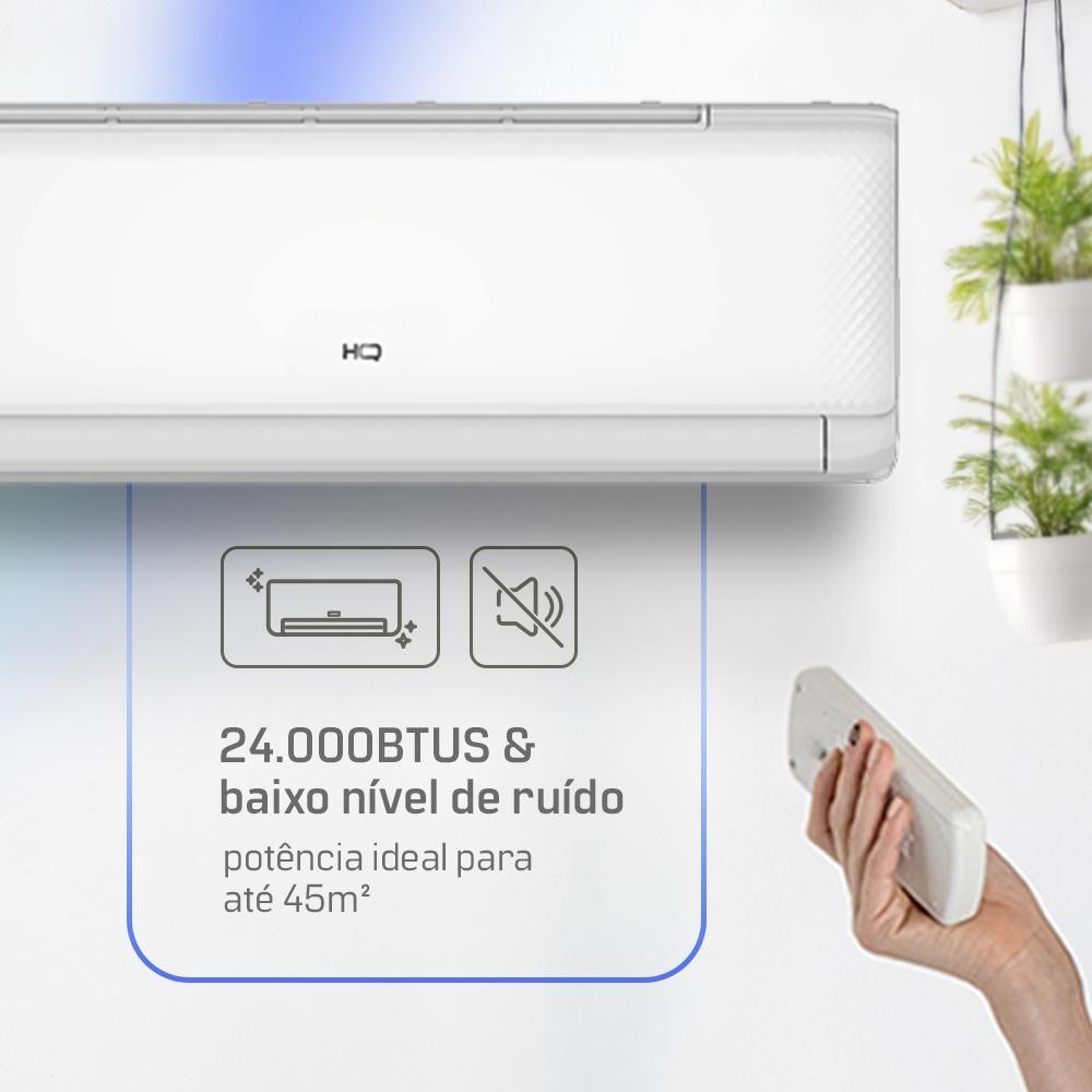 Ar Condicionado Split HQ Hi Wall Inverter 24.000 BTU/h Quente E Frio Monofásico Branco HQ-INV24000QFA 220V - 4
