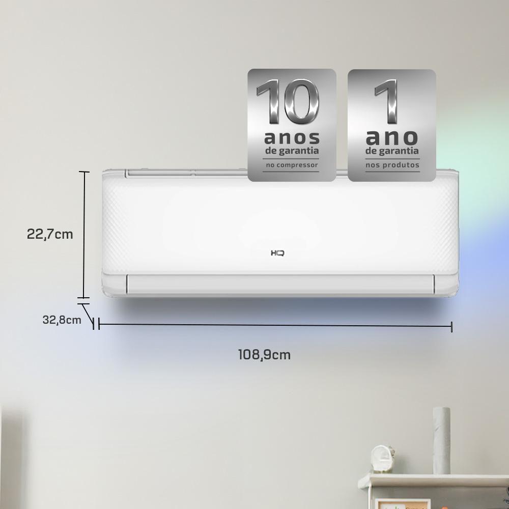 Ar Condicionado Split HQ Hi Wall Inverter 24.000 BTU/h Quente E Frio Monofásico Branco HQ-INV24000QFA 220V - 7